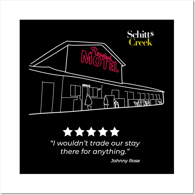 Schitt's Creek Rosebud Motel and Review by Johnny Rose Wall Art by YourGoods